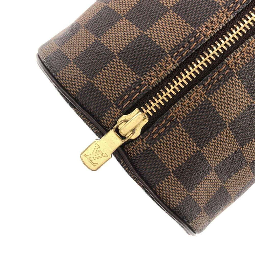 LOUIS VUITTON Brown Damier Papillon 30 Pouch - Picture 4 of 9